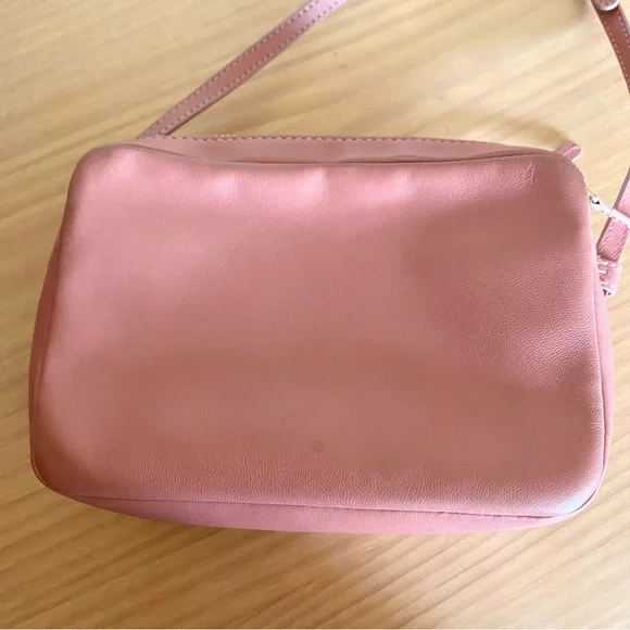 Mansur Gavriel Double Zip Leather Crossbody Bag blush pink - Picture 5 of 16